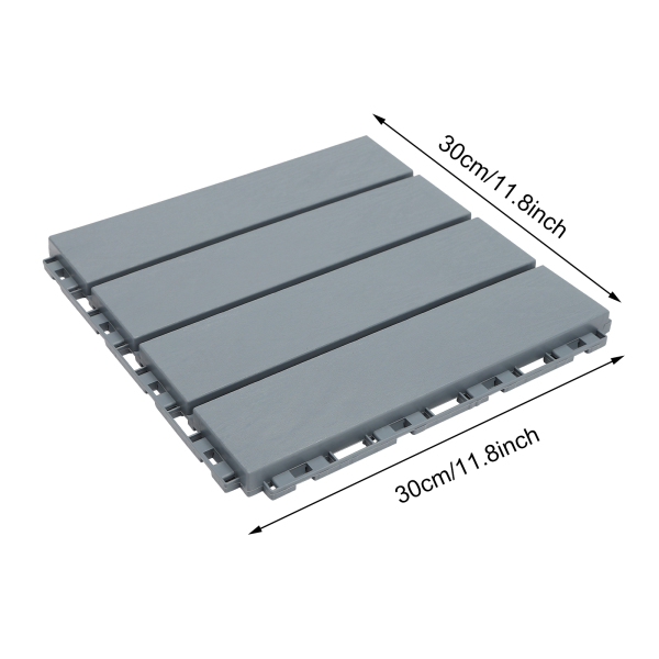 Balcony Flooring – 36-Pack Interlocking Deck Tiles – 12 x 12-inch Floor Tiles – Waterproof and Weatherproof